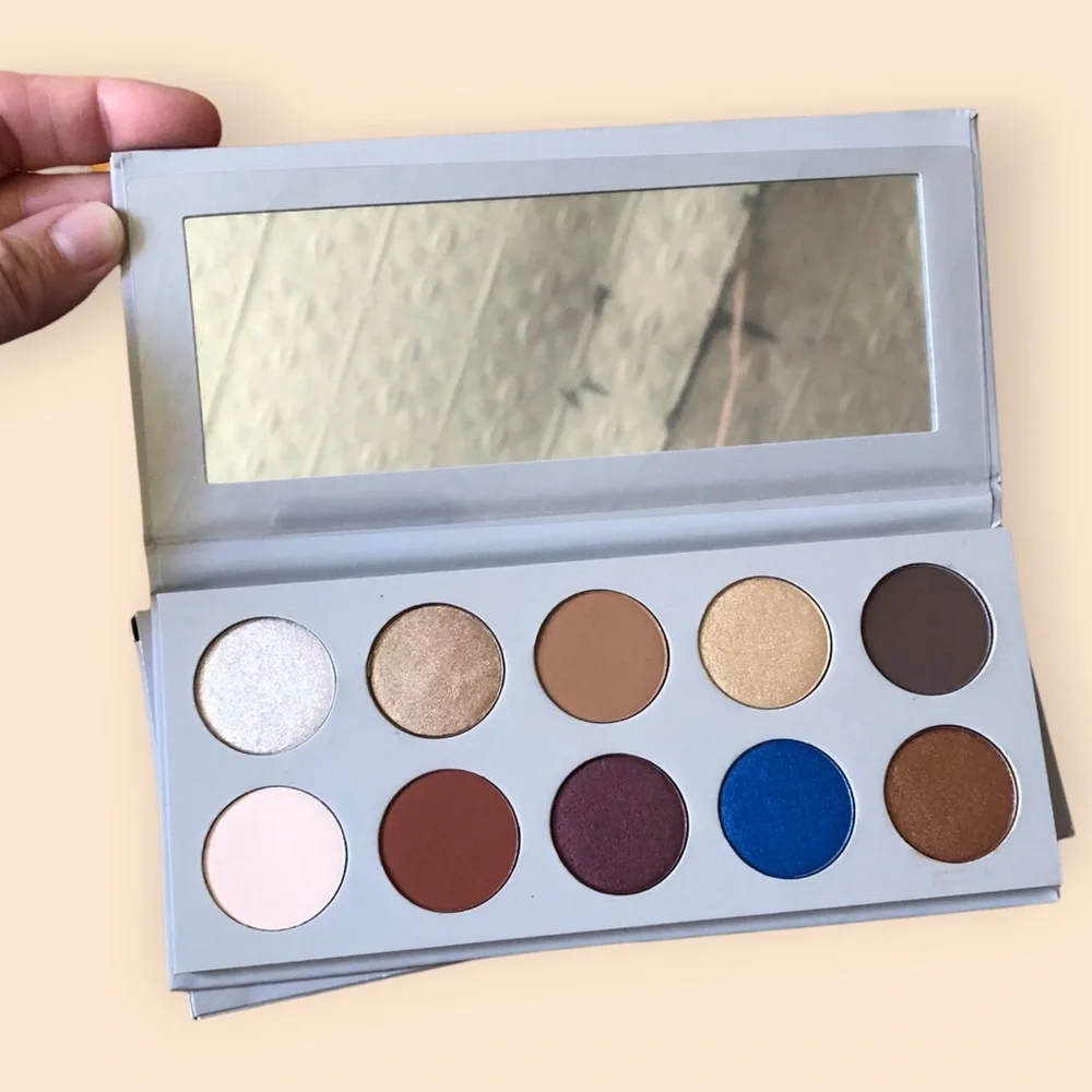 KKW X MARIO Eyeshadow Palette NEW in Box Multicolor 10 Shades Glam Beauty
